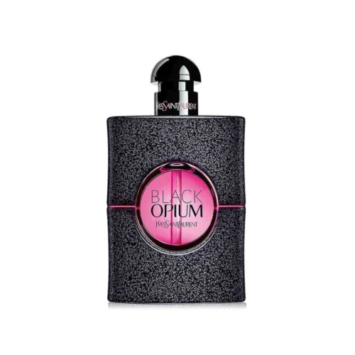 YSL Black Opium Neon EDP 75ml blends sparkling pink pepper, luminous florals, and warm vanilla woods into a vibrant, sensual, and long‑lasting fragrance for women.